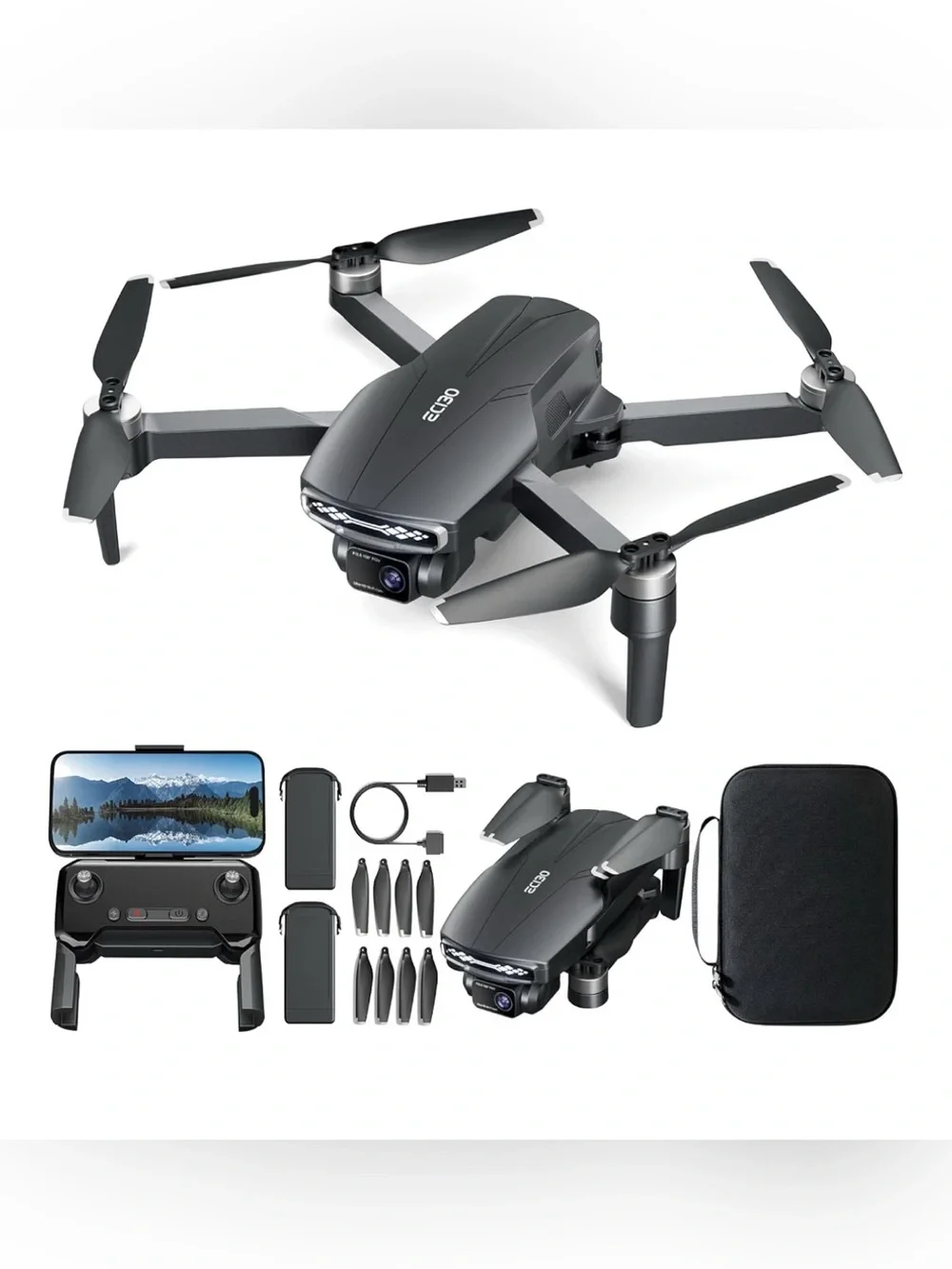 NEW - Drone with Camera for Adults 4K,Brushless Motor,5G FPV,Optical Positioning